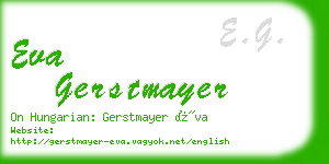 eva gerstmayer business card